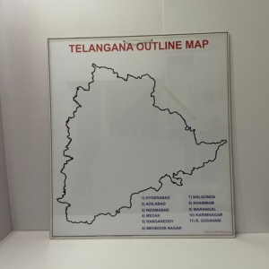 Telangana Outline map